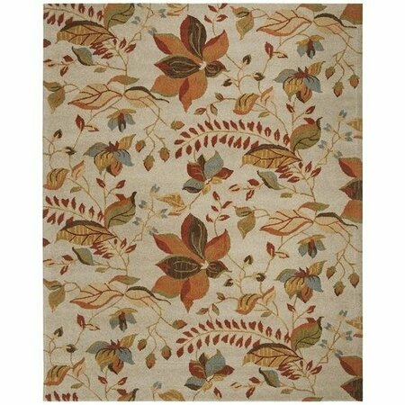 Safavieh 2 x 3 ft. Accent Country and Floral Blossom- Beige and Multi Hand Hooked Rug BLM913C-2